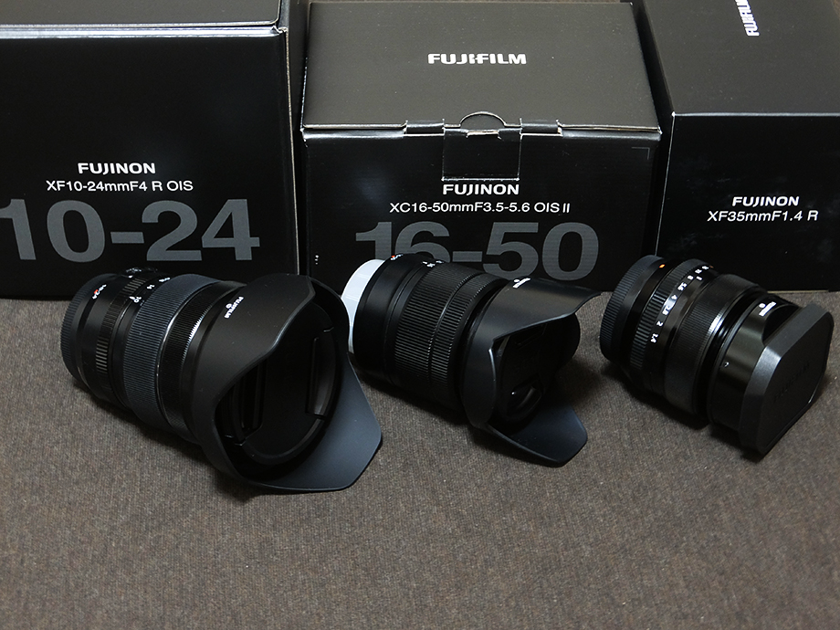 富士フイルム(FUJIFILM) XC16-50mm F3.5-5.6 OIS II ブラック ＋ XF10-24mm F4 R OIS ＋ XF35mm F1.4 R